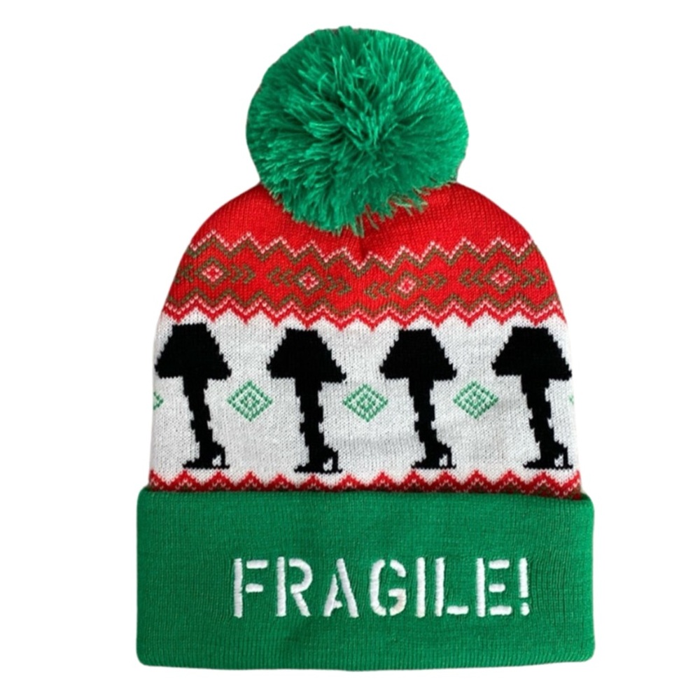NEW Comedy Movie A Christmas Story Fragile! Lamp Pom Beanie | One size fits most